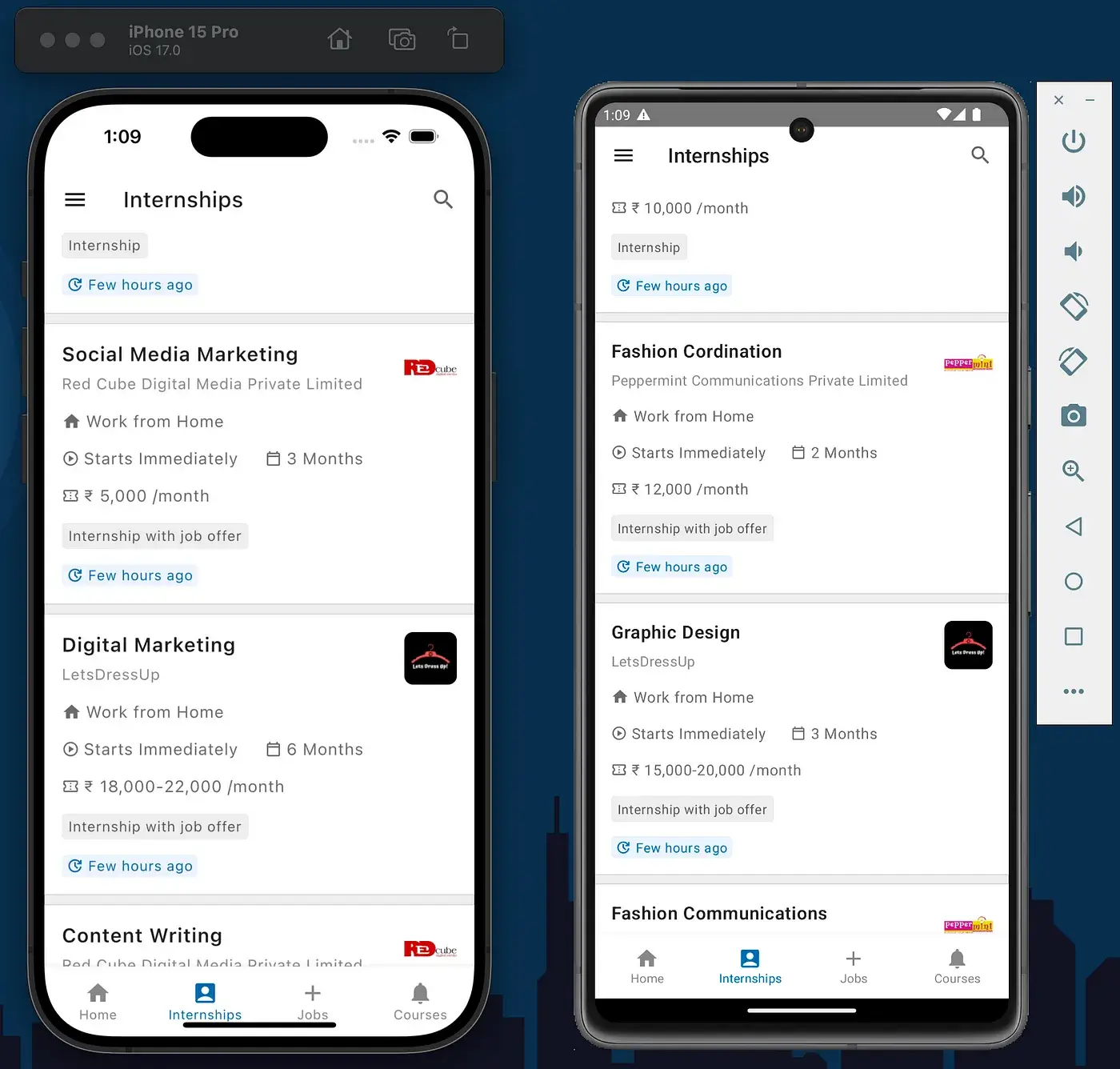 Internshala Clone - Kotlin Multiplatform