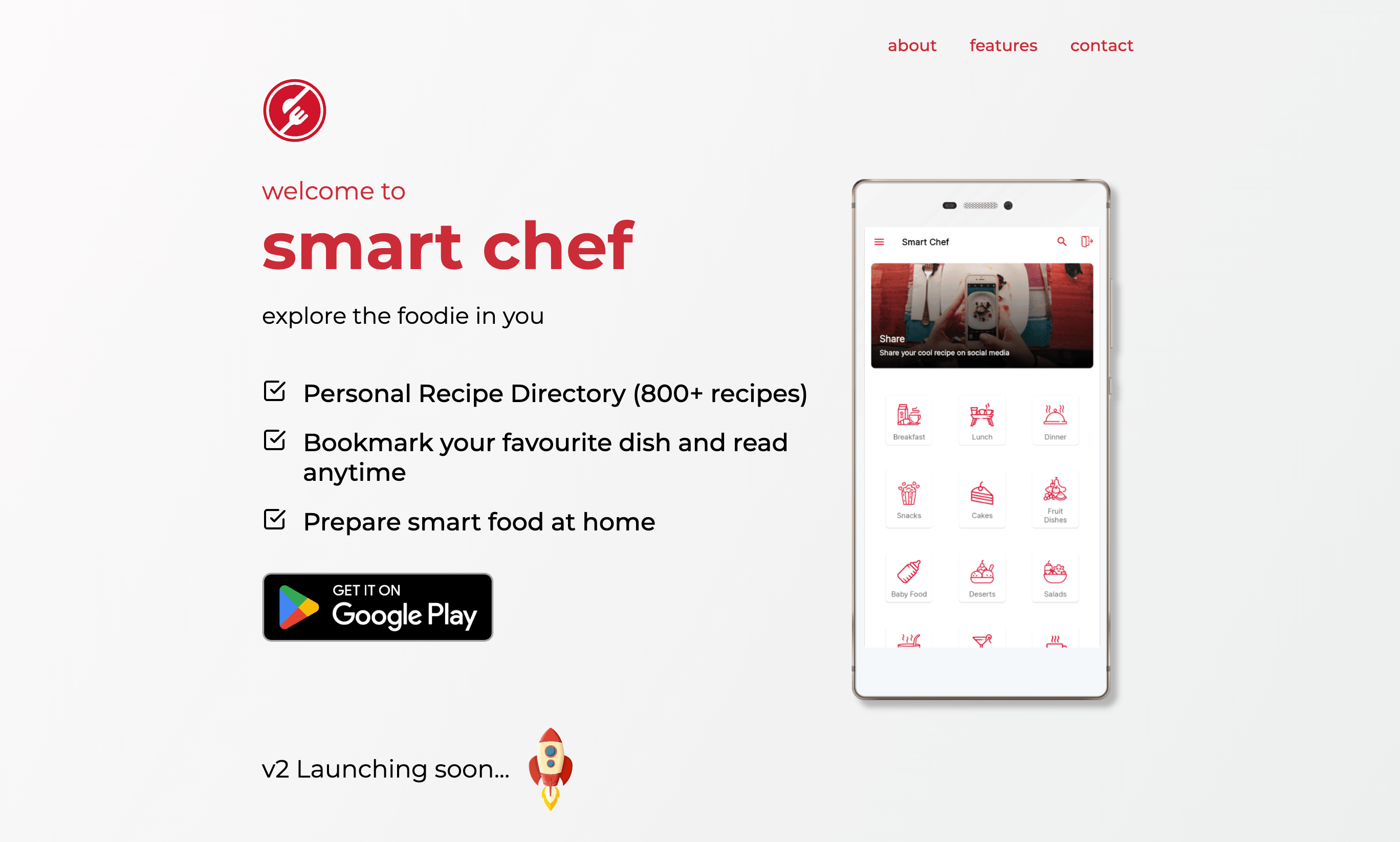 Smartchef interface
